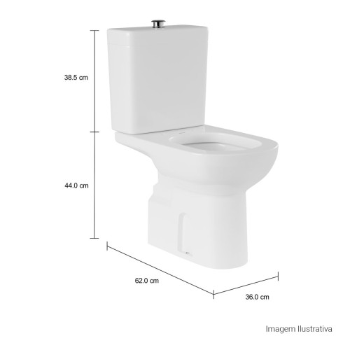 Bacia para Caixa Acoplada Deca Vogue Plus Conforto Branco