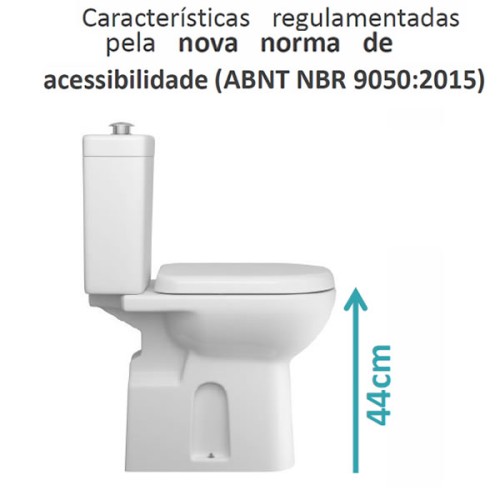 Bacia para Caixa Acoplada Deca Vogue Plus Conforto Branco