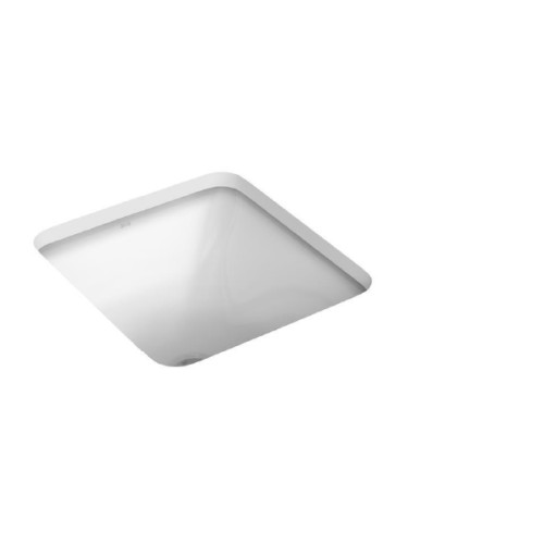 Cuba de Embutir Quadrada Deca 35x35cm Branco Linha L