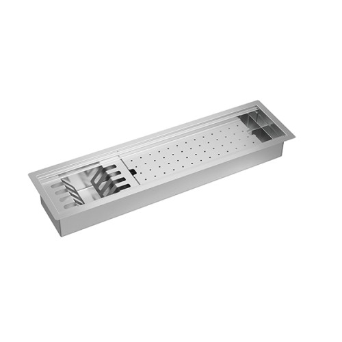 Calha Organizadora Deca para Cozinha em Inox com Sistema de Escoamento Inox