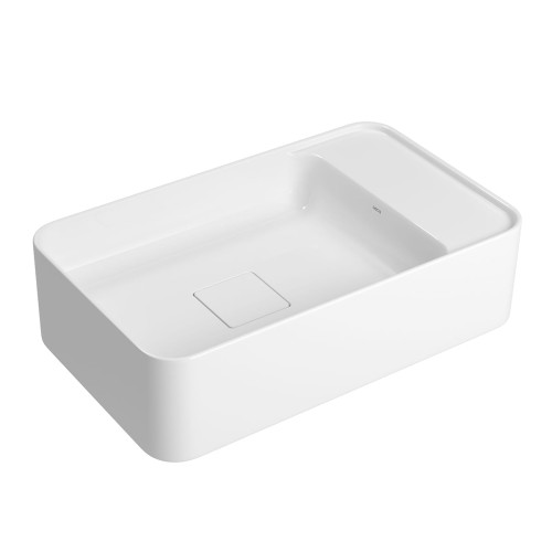 Cuba Suspensa Retangular com Mesa à Direita Deca 30x50cm Branco Slim