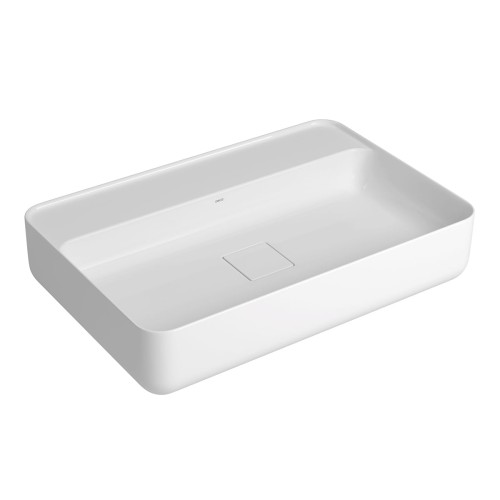 Cuba de Apoio Retangular com Mesa Deca 40x60cm Branco Slim