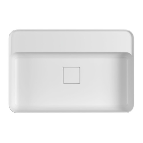 Cuba de Apoio Retangular com Mesa Deca 40x60cm Branco Slim