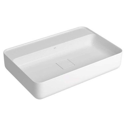 Cuba de Apoio Retangular com Mesa Deca 40x60cm Branco Slim