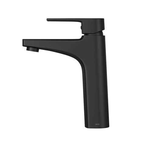 Misturador Monocomando de Mesa Bica Média para Lavatório Black Matte
