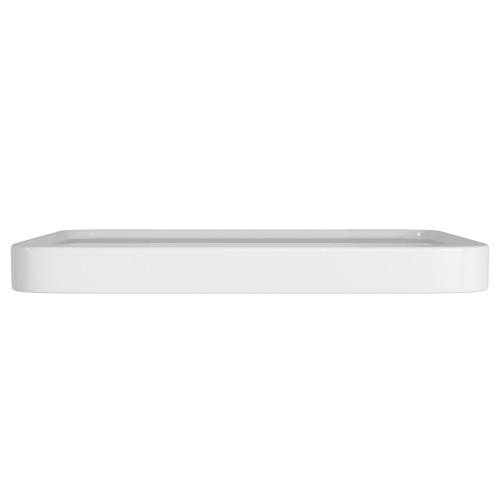 Cuba de Sobrepor com Mesa Quadrada Deca 40x40cm Branco Slim
