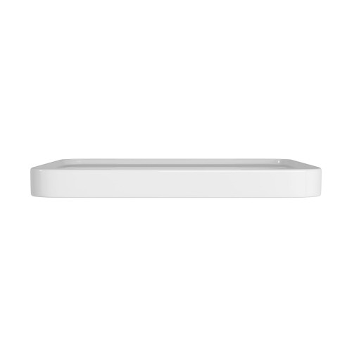 Cuba de Sobrepor com Mesa Quadrada Deca 40x40cm Branco Slim