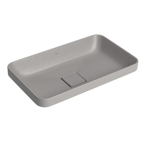 Cuba de Sobrepor Retangular Deca 30x50cm Soft Antracite Slim