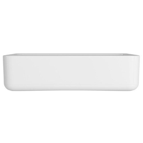 Cuba Retangular de Semiencaixe 50cm com Deck Branco