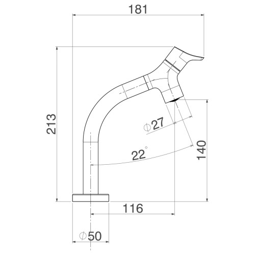 Torneira de Mesa com Bica Móvel para Cozinha Cromado