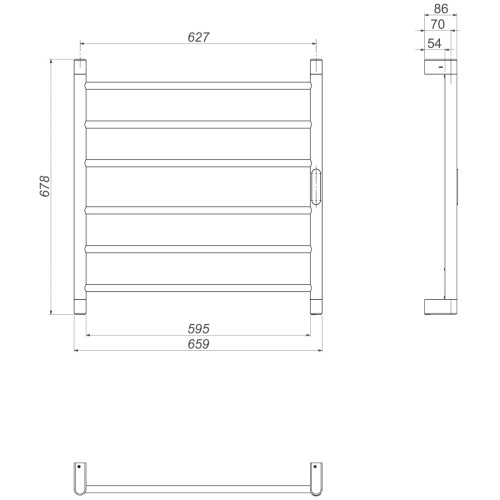 Toalheiro Térmico de Parede 127v Cromado
