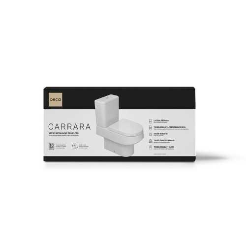 Kit Bacia Convencional Carrara - Branco