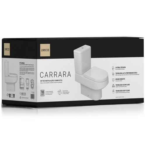 Kit Bacia Convencional Carrara - Branco
