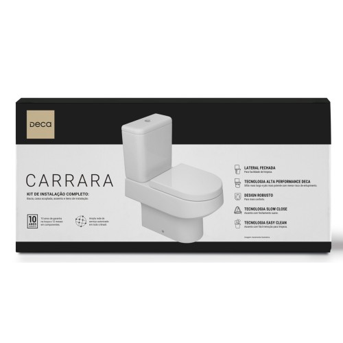 Kit Bacia Convencional Carrara - Branco