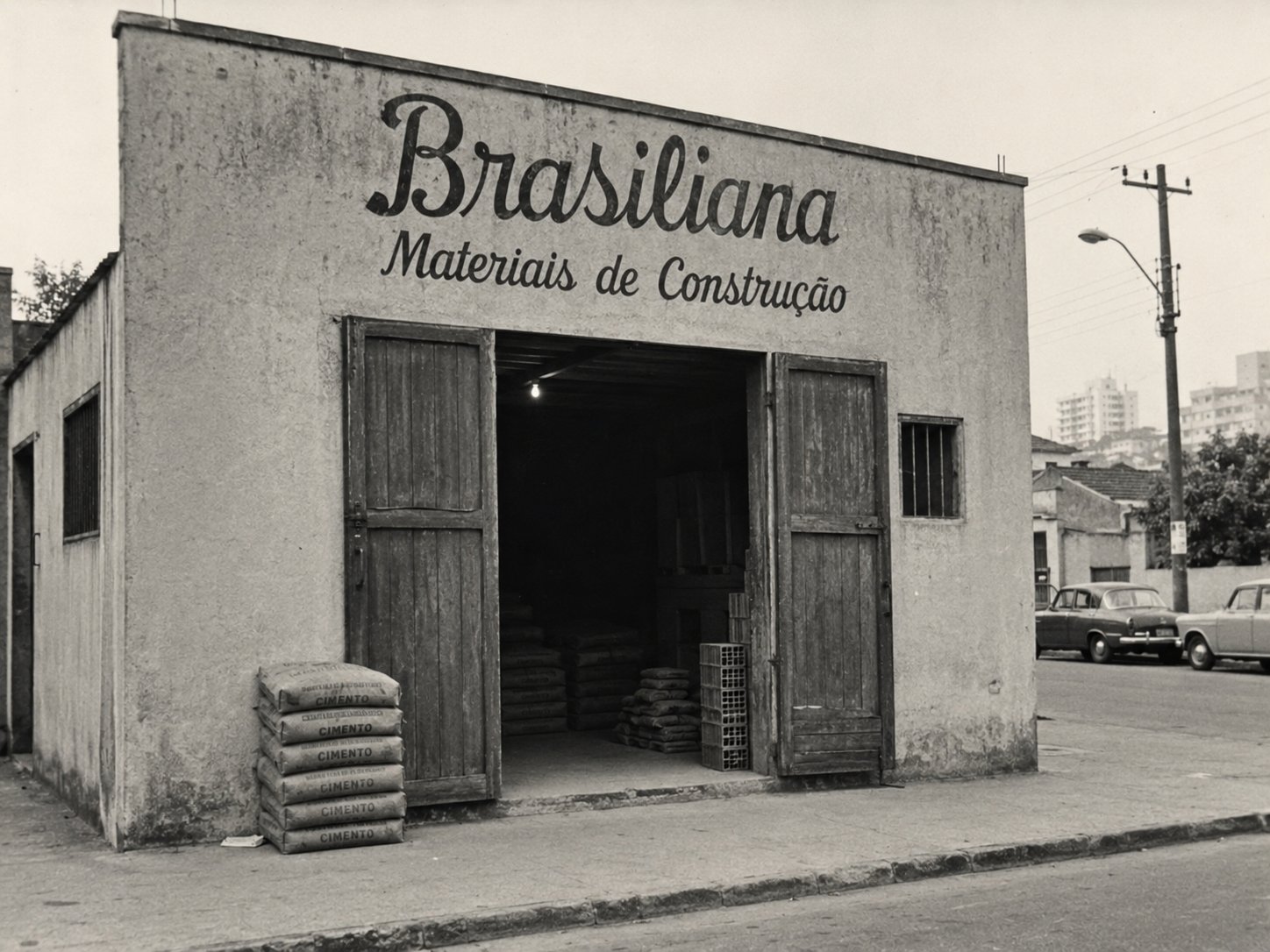 Fachada da primeira loja Brasiliana em Moema, 1965