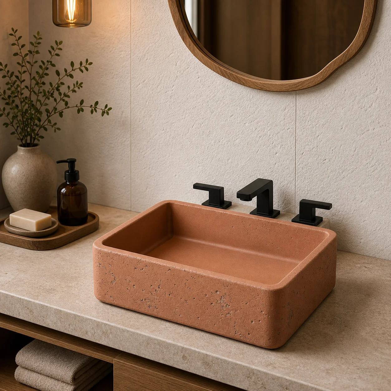 Lavabo terracota autoral