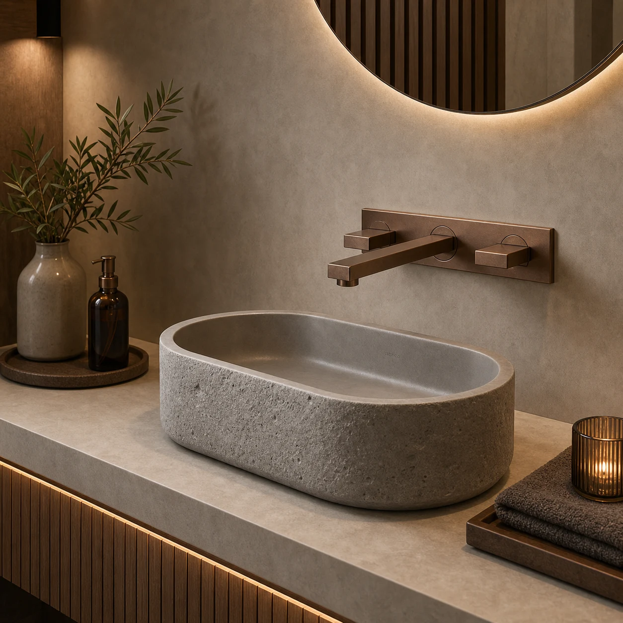 Lavabo autoral em corten